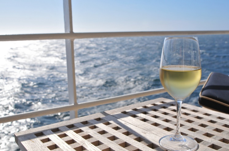 Wine on a ship