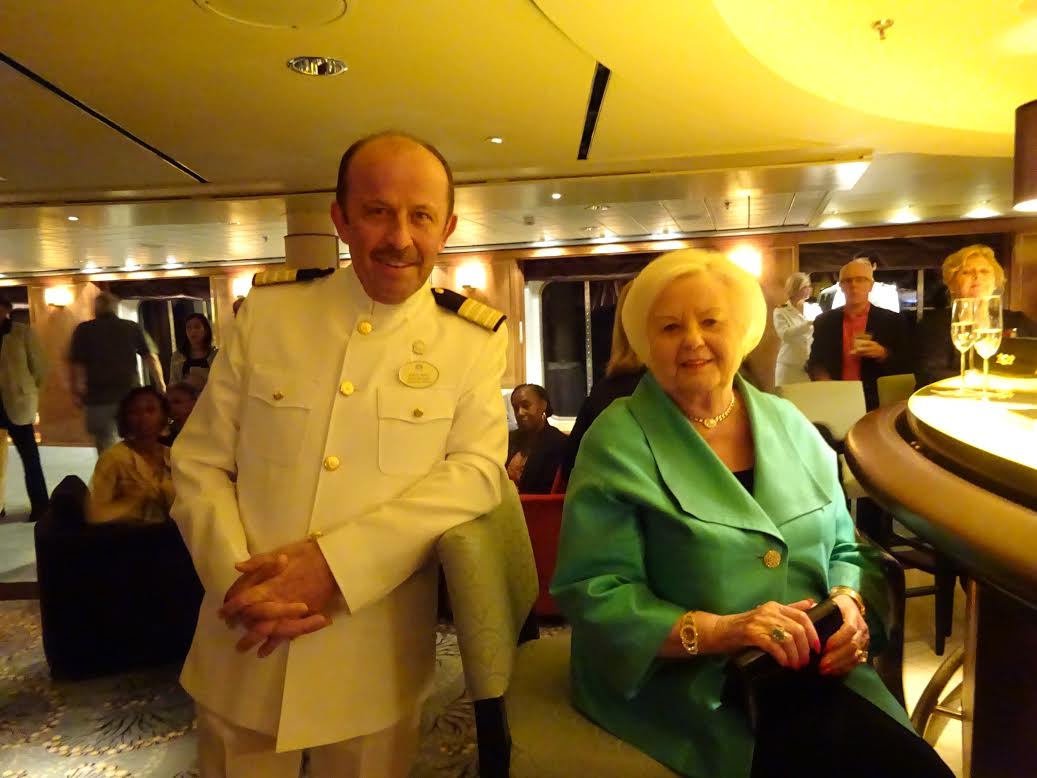 Shirley Dunesky lives on board Crystal Cruises ships