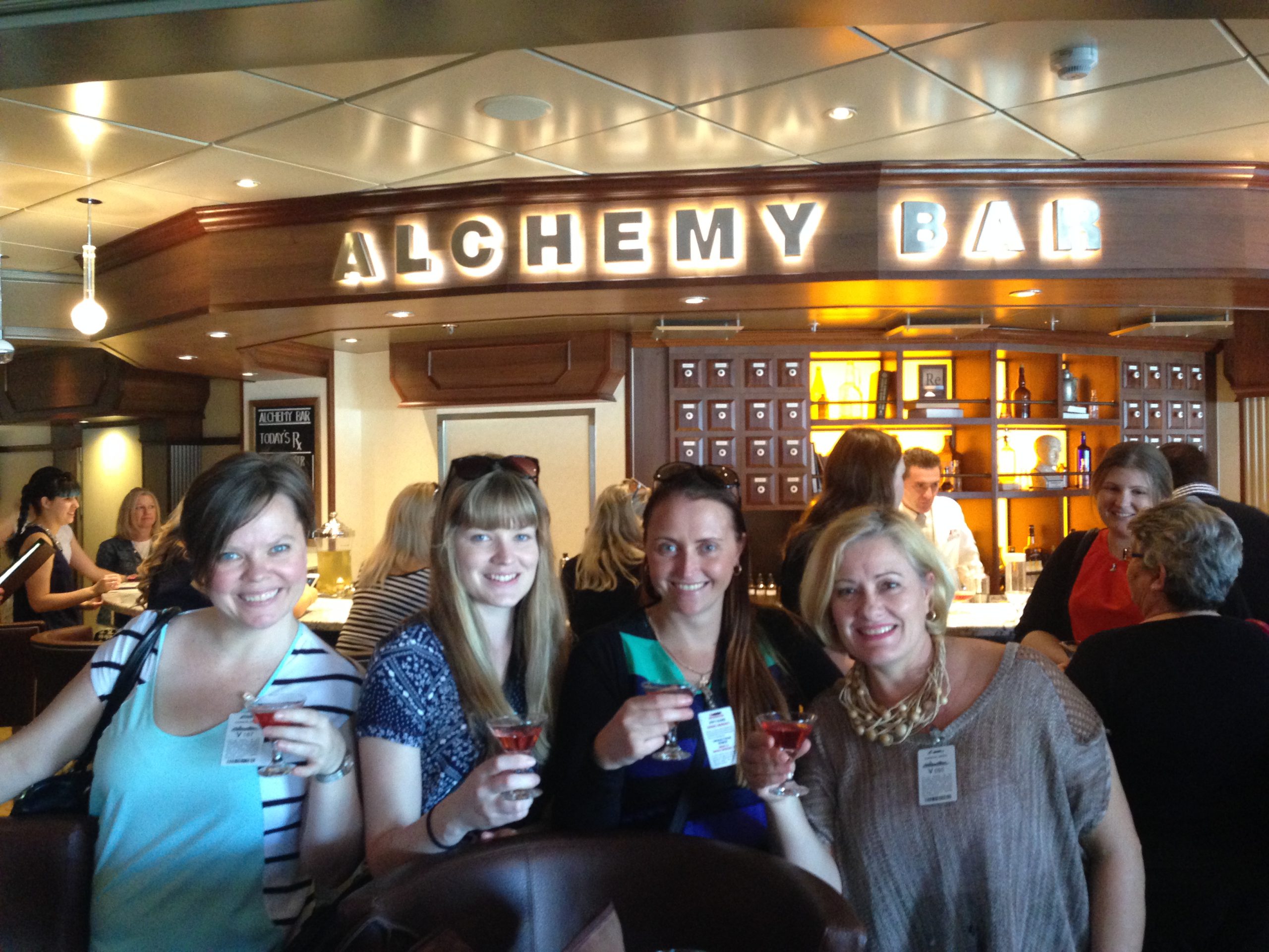 Four Woman having a cocktail
