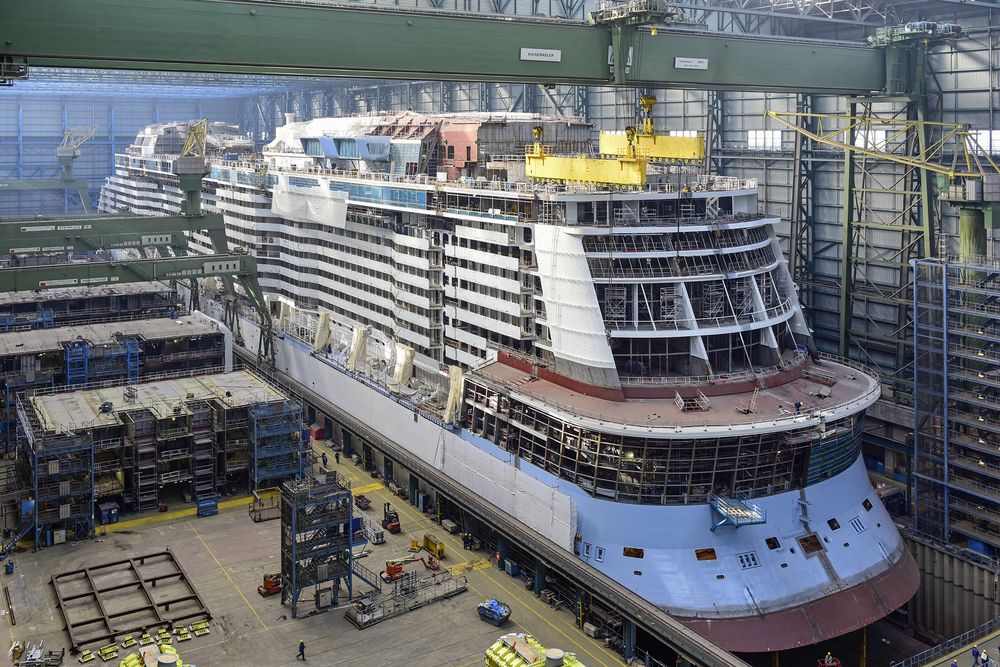 Ovation of the Seas under construction Oct 2015