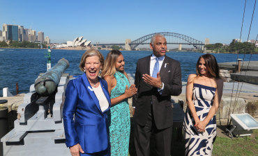 Ann Sherry, Jessica Mauboy, Arnold Donald, Kate Ritchie_cruisepassenger
