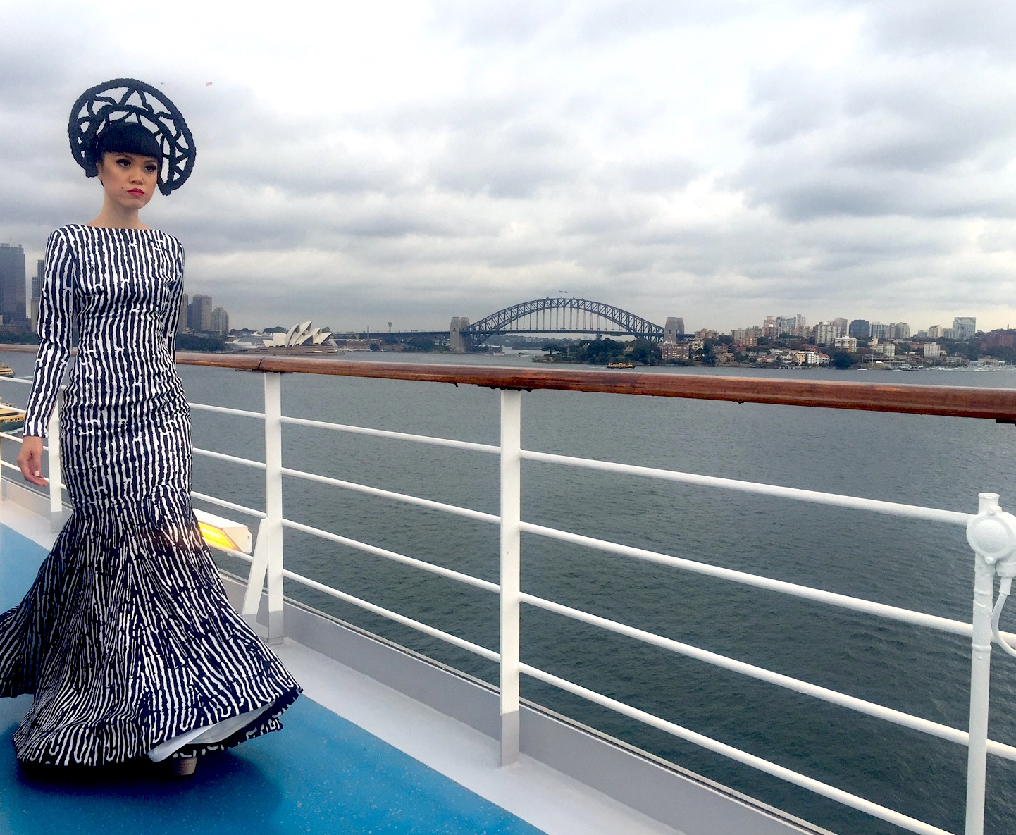 Jessica Minh walks the ramp aboard Costa Luminosa-stg-cruisepassengercomau-cpstaging.kinsta.cloud