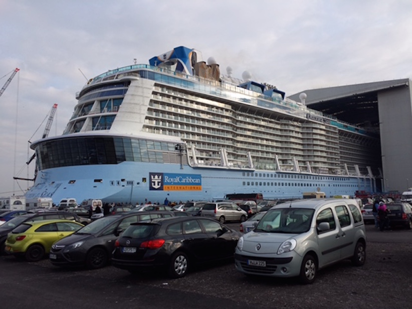 Ovation of the Seas float out