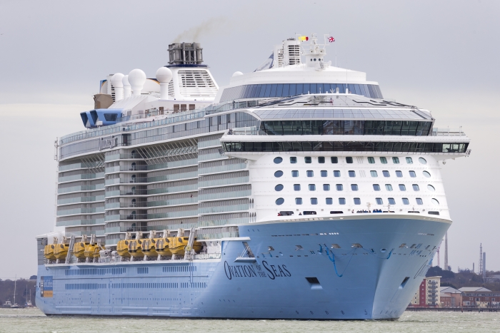 Ovation of the Seas arriving in Southhampton