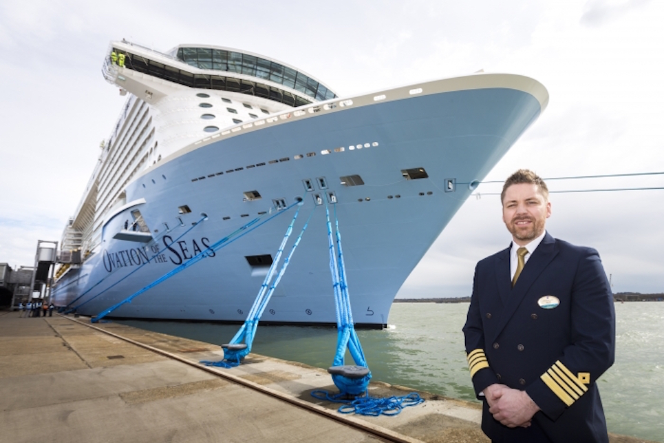 Inside Ovation of the Seas arrival in Southampton
