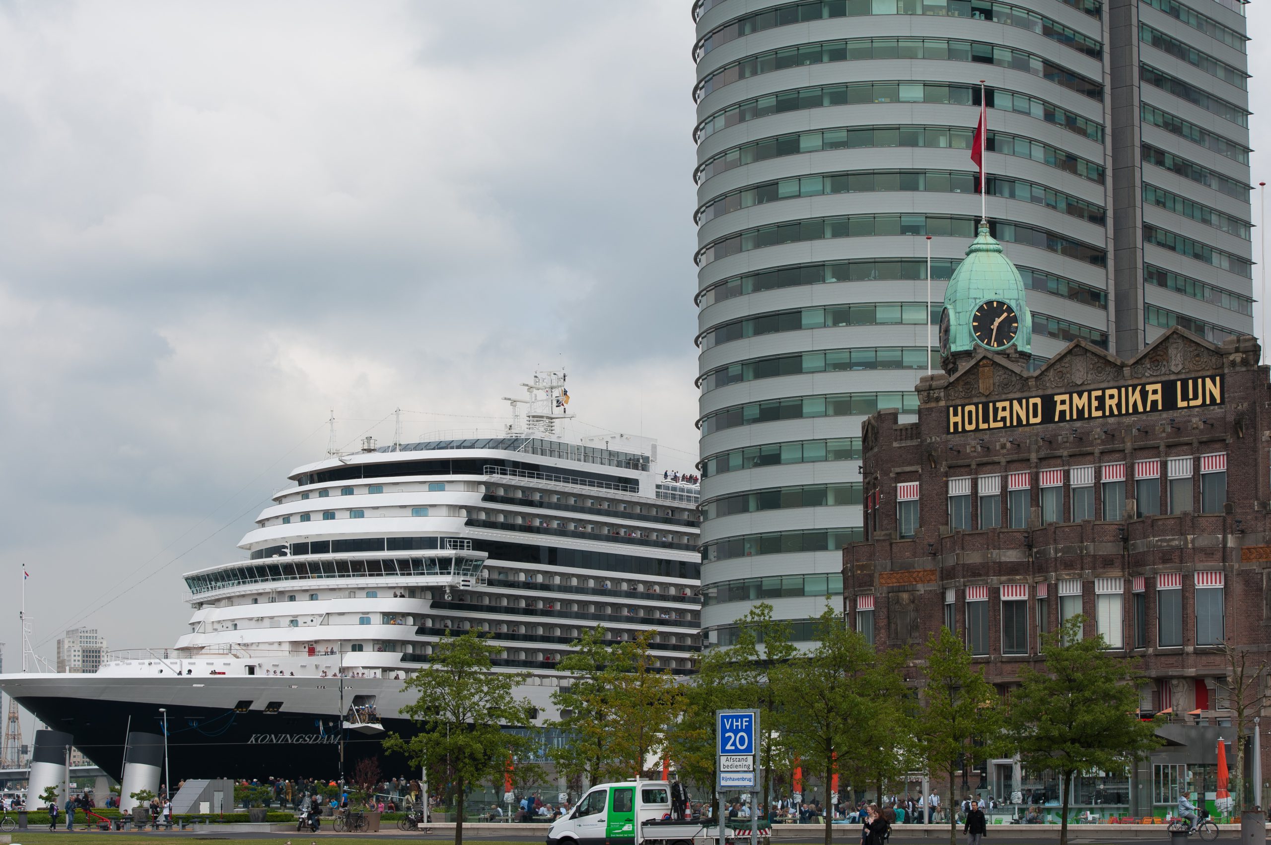 Queen of Netherlands christens Holland America's Koningsdam