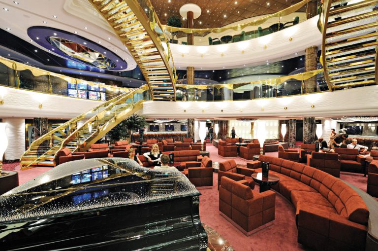 MSC Splendida features Swarovski crystal staircases