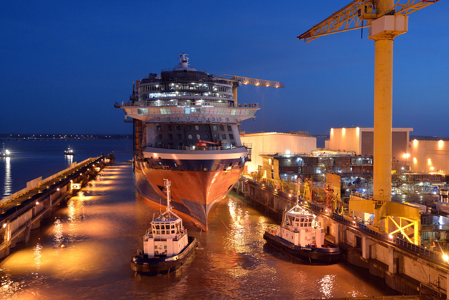 Celebrity Edge floats out