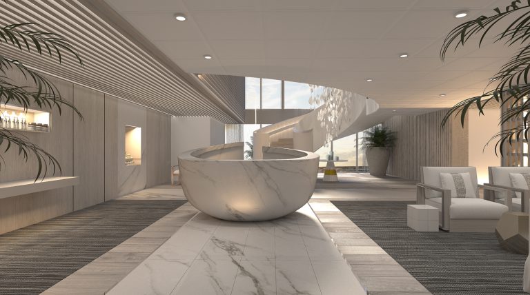 Celebrity spa main entrance