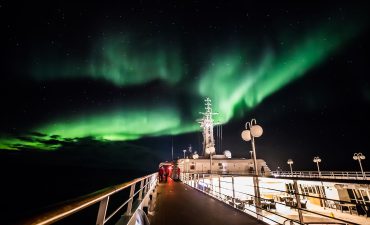 Northern Lights on the Silver Cloud in Greenland