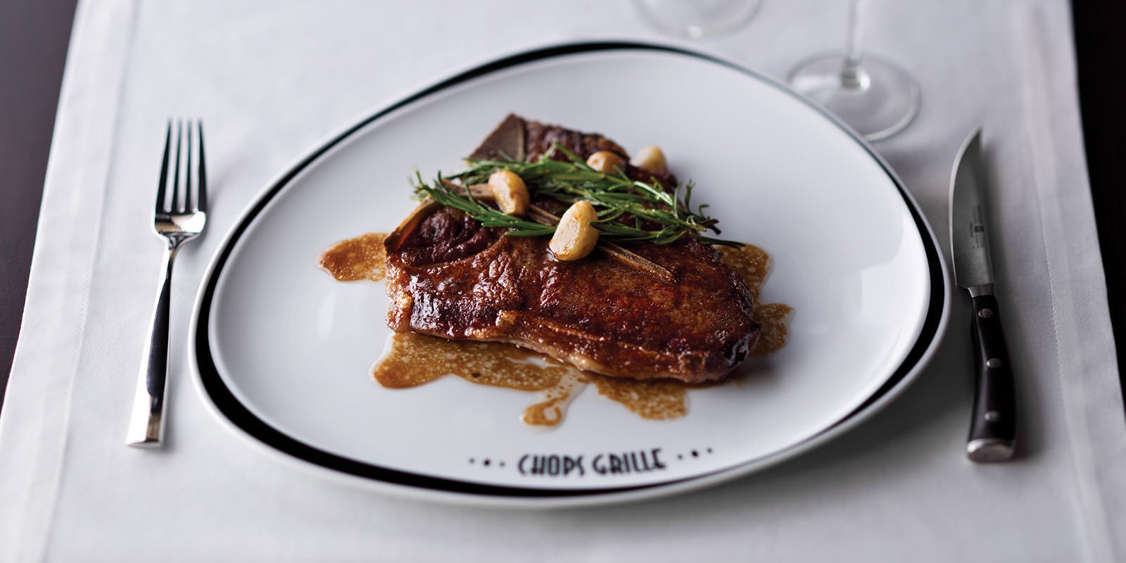 Cruise ship steakhouse