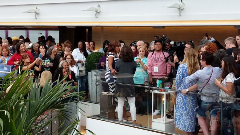 Gayle King on a cruise with Oprah Winfrey