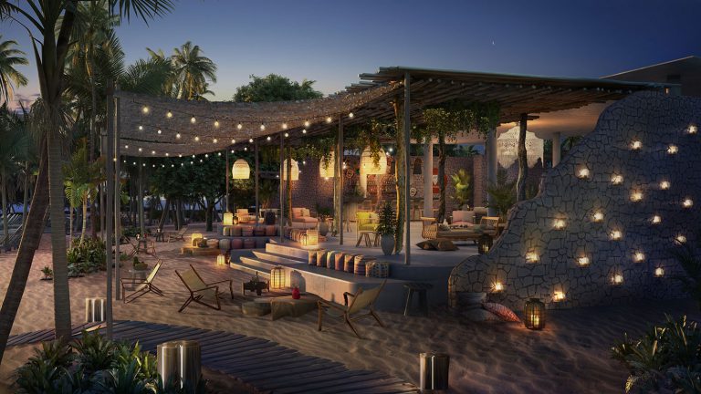 Virgin Cruises beach club