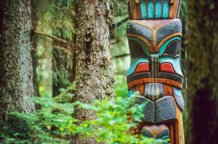 ak 4204 Totem in Sitka National Historic Park