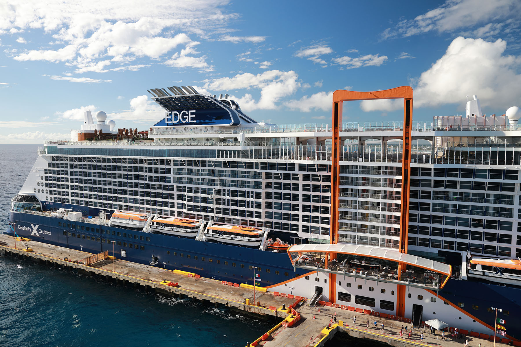 Celebrity Edge in port