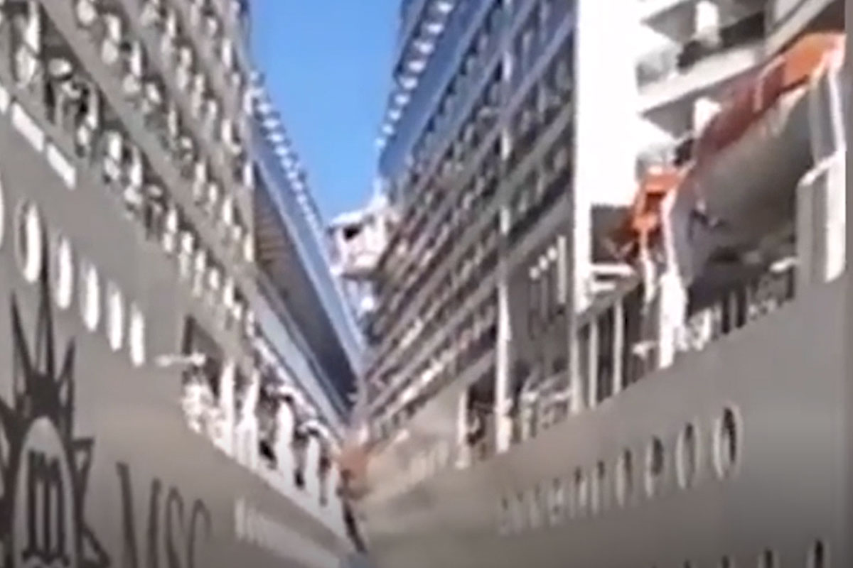 These captains were having a bad day - seven cruise ship fender benders