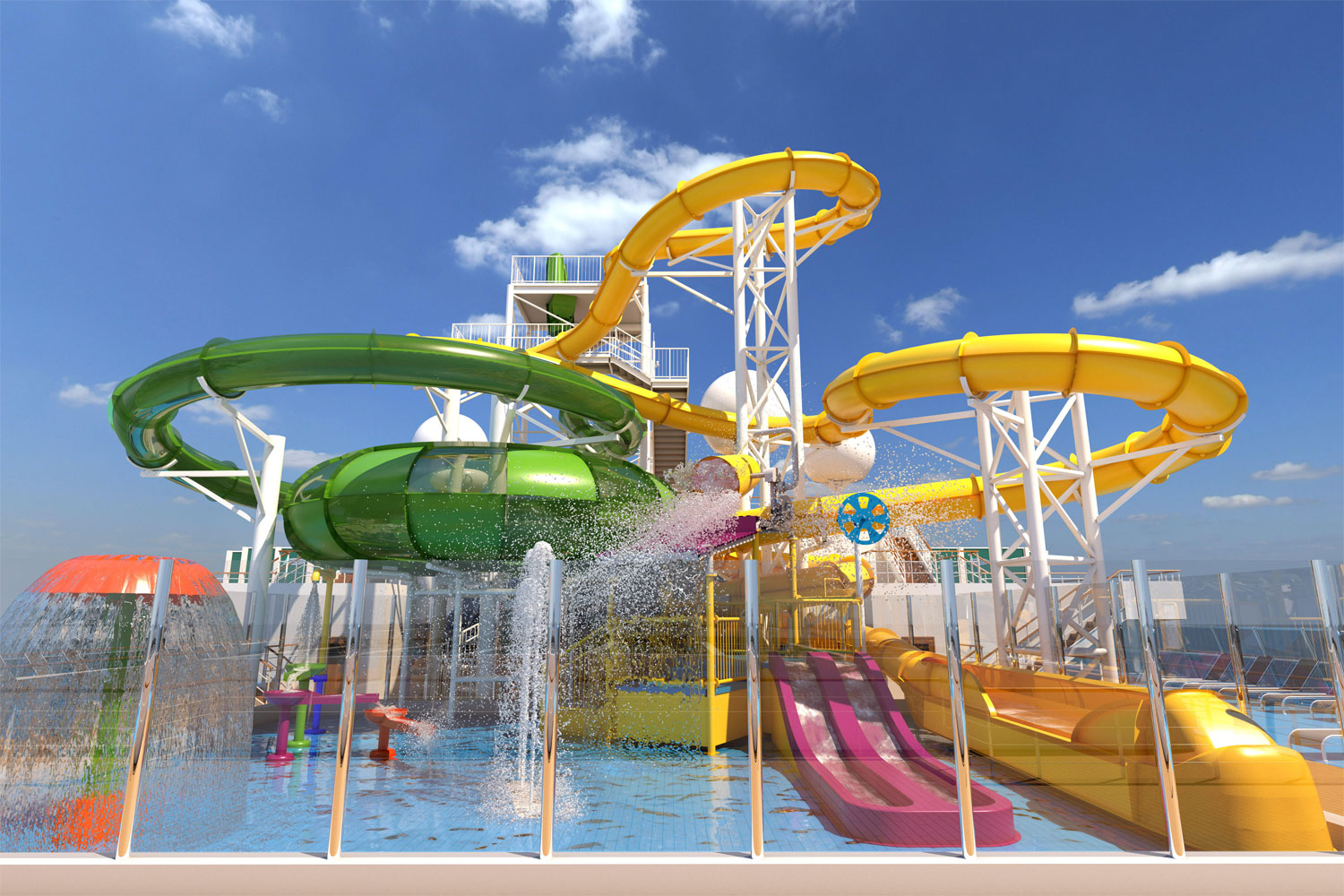 Carnival Splendor water slide