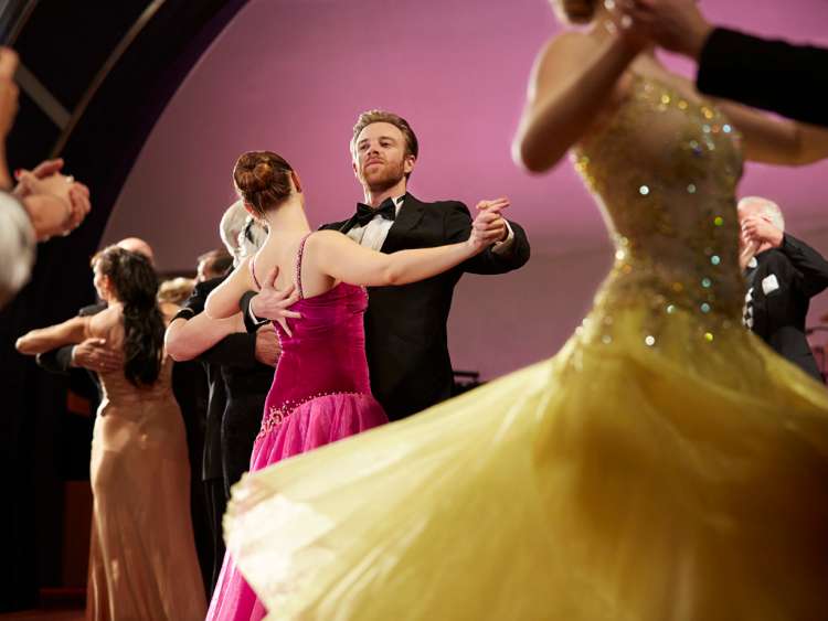 Ballroom dancing on Cunard
