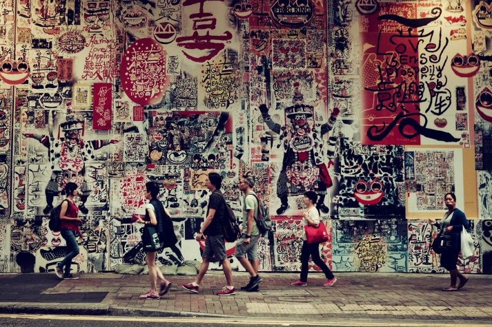 The colourful streets of Hong Kong