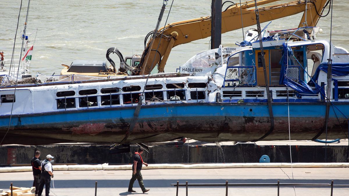 The Mermaid after she was retrieved from the Danube River