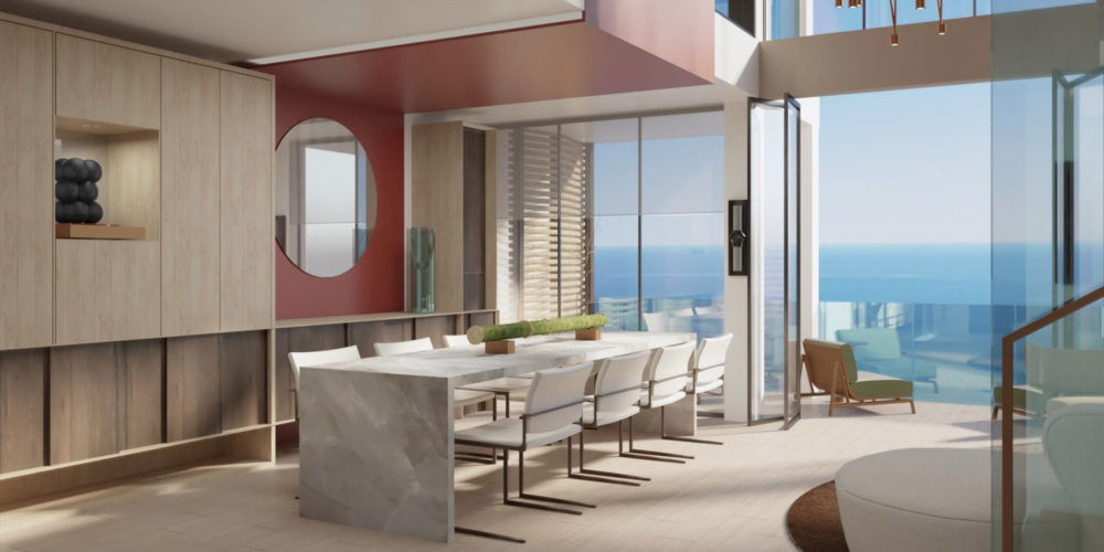 Blue World dining in Owners Residences