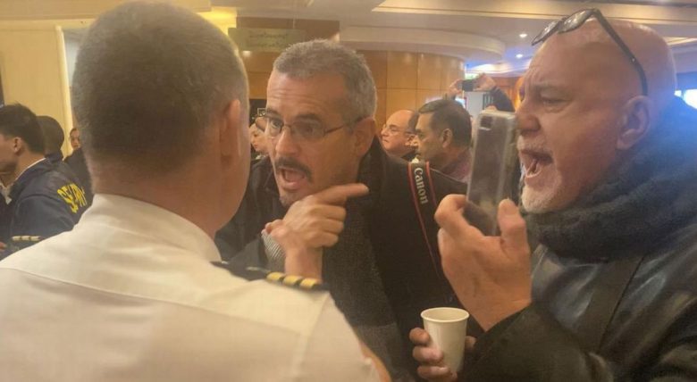 Cruise passenger mutiny