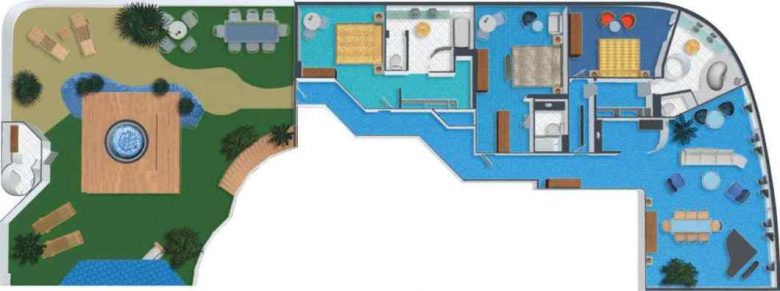 Garden villa layout