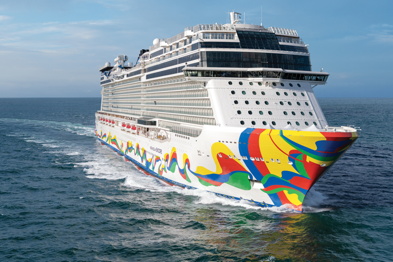Norwegian Encore at sea