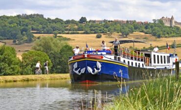 Cruise ship in waterways