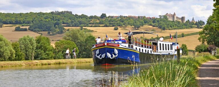 Cruise ship in waterways