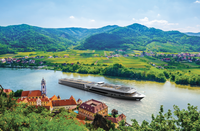 Cruise Ship in River