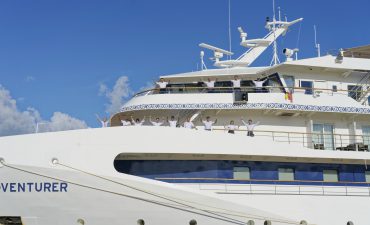 Three Coral Expeditions ships safely berthed in Cairns