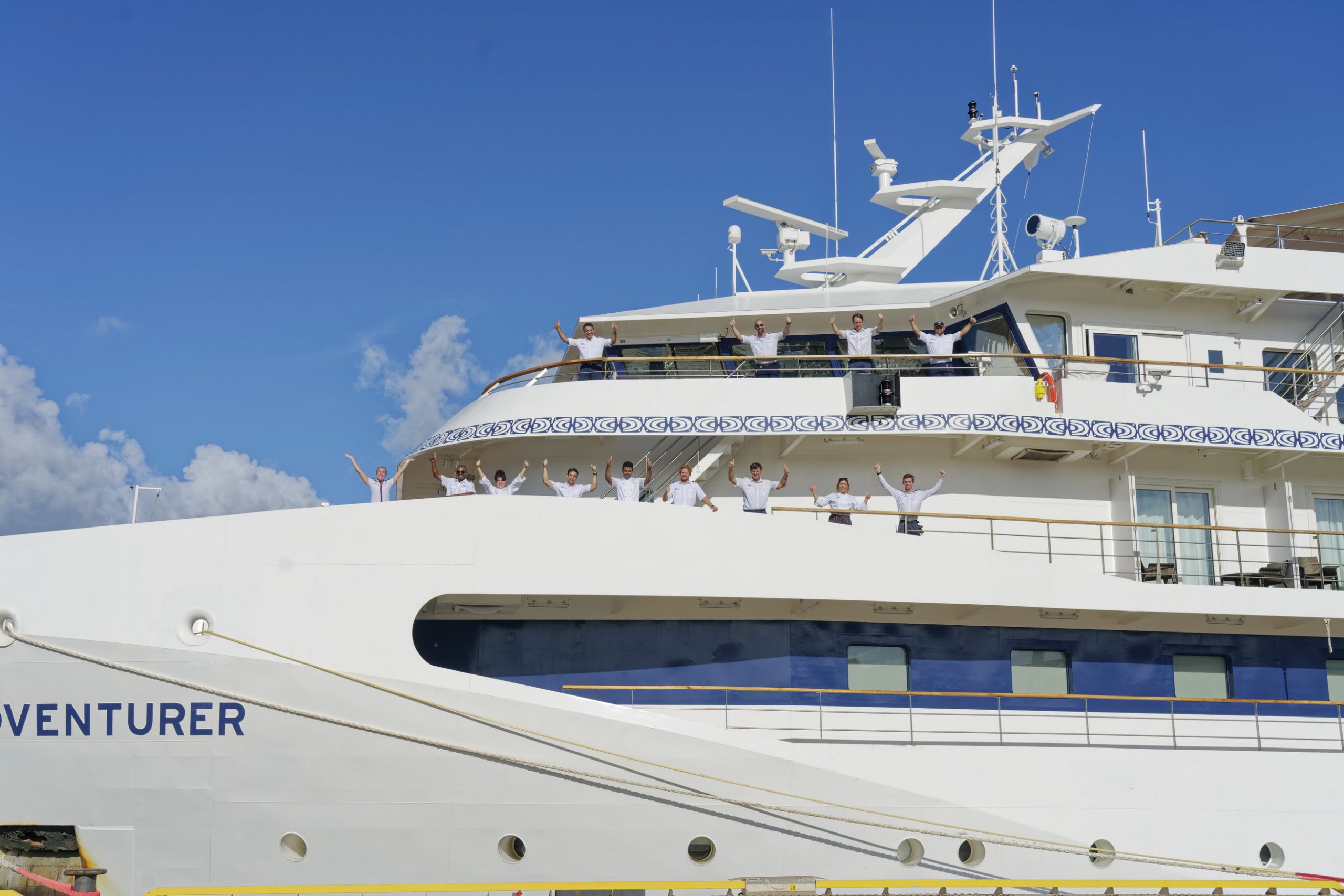 Three Coral Expeditions ships safely berthed in Cairns