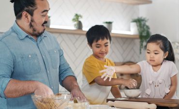 Adam Liaw and his family