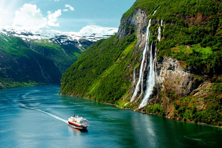Hurtigruten in the Norwegian fjords