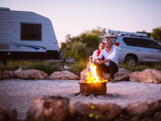 A caravan cocktail hour