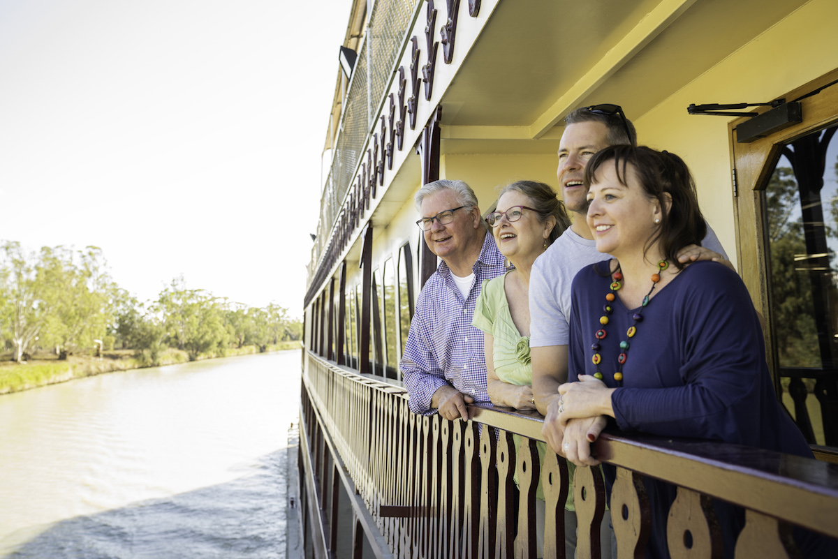 Cruising the Murray River onboard PS Murray Princess