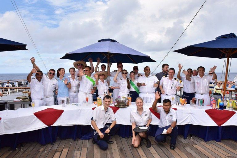 The crew aboard CMV