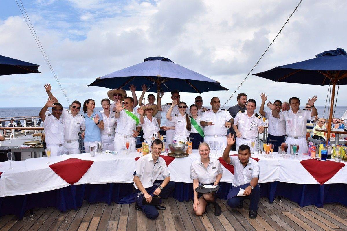 The crew aboard CMV