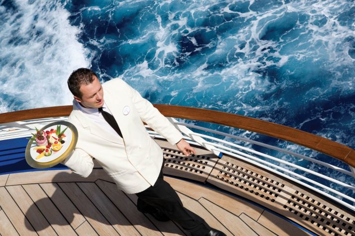 A butler on Silversea
