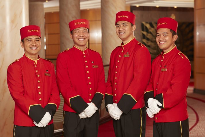 CUNARD QM2 BELLBOYS