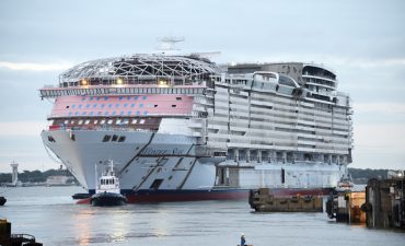 Wonder of the Seas floats out