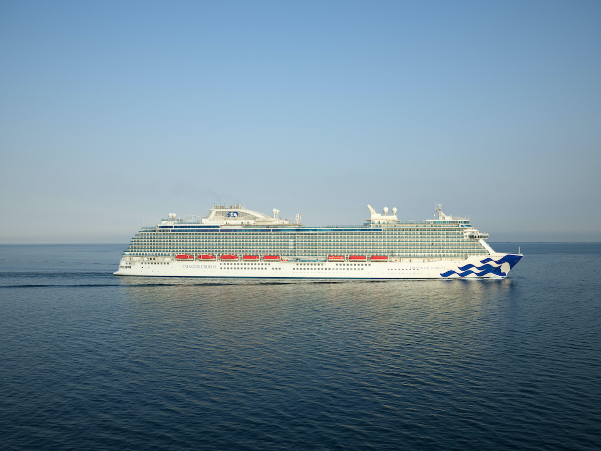 Enchanted Princess hits the sea