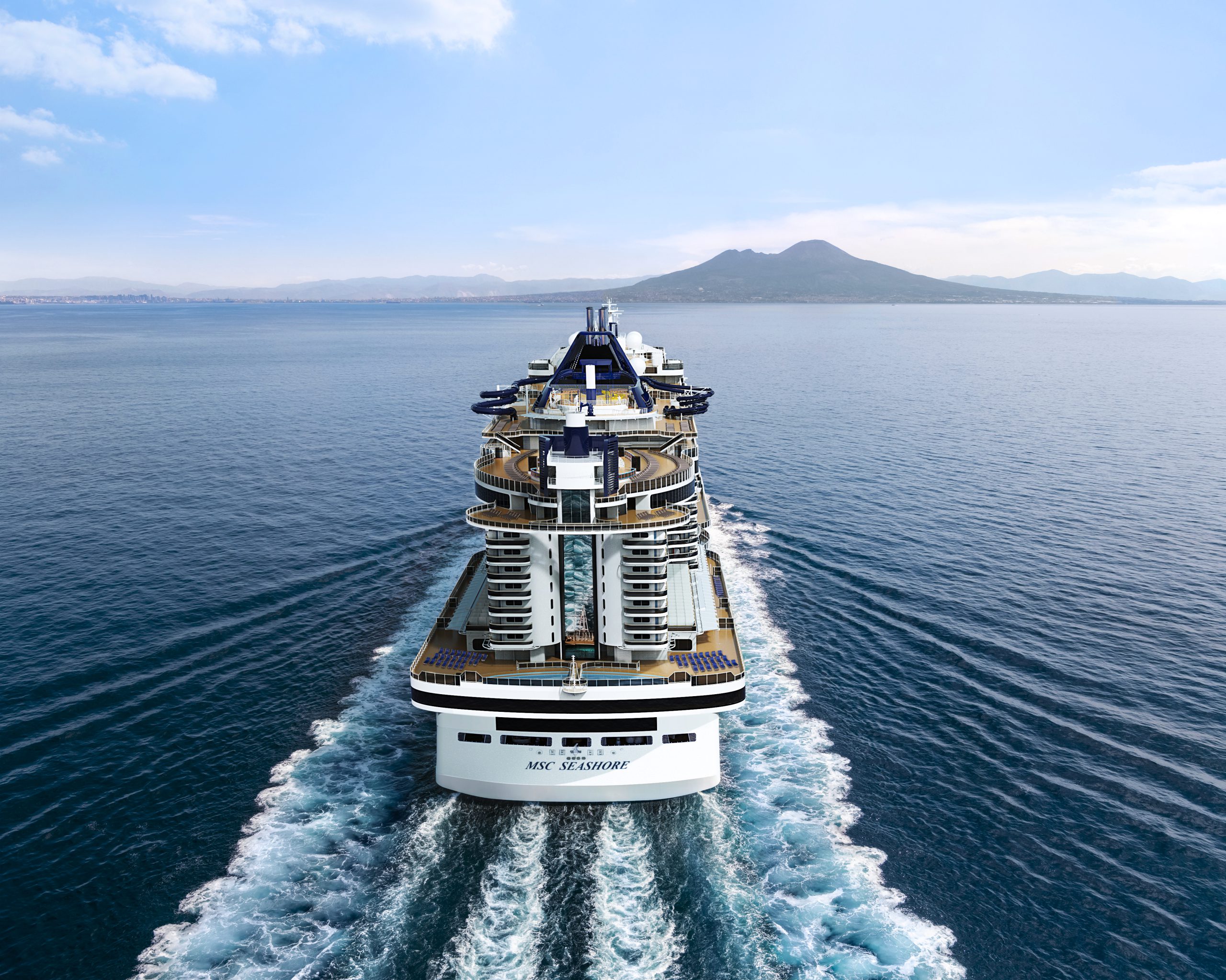 Inside the new MSC Seashore, designed for the outdoor cruiser