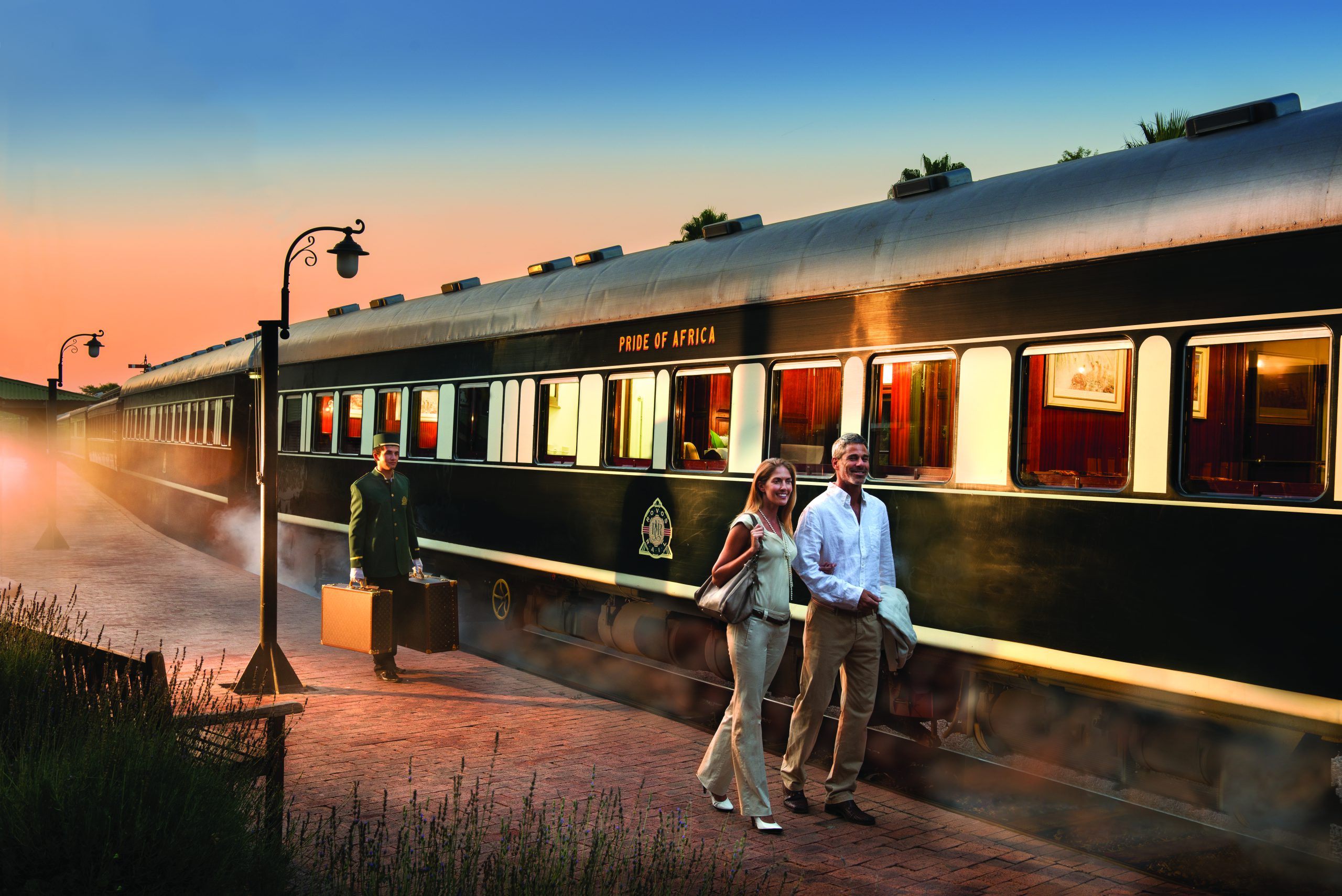 A couple on a platform