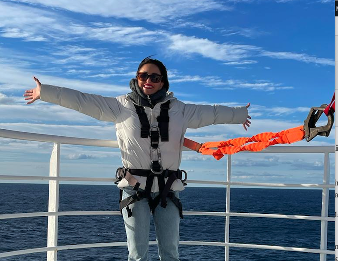 Rose Jacobs on Pacific Explorer