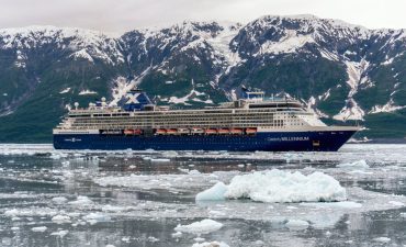 Celebrity Cruises in icy Alaska.