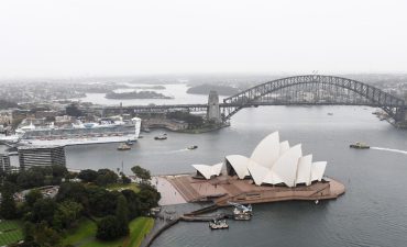 P&O's latest ship, Pacific Adventure, sails into Sydney but Queen's death means celebrations will have to wait