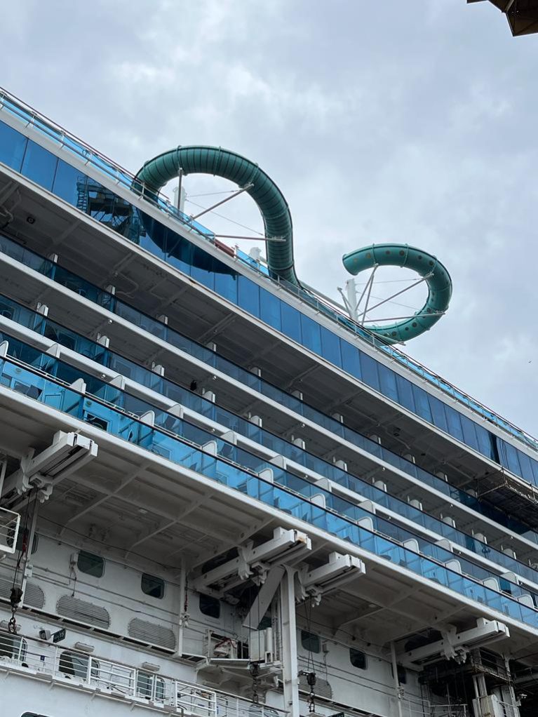 Check out the photos of Pacific Encounters new twin-racer waterslide