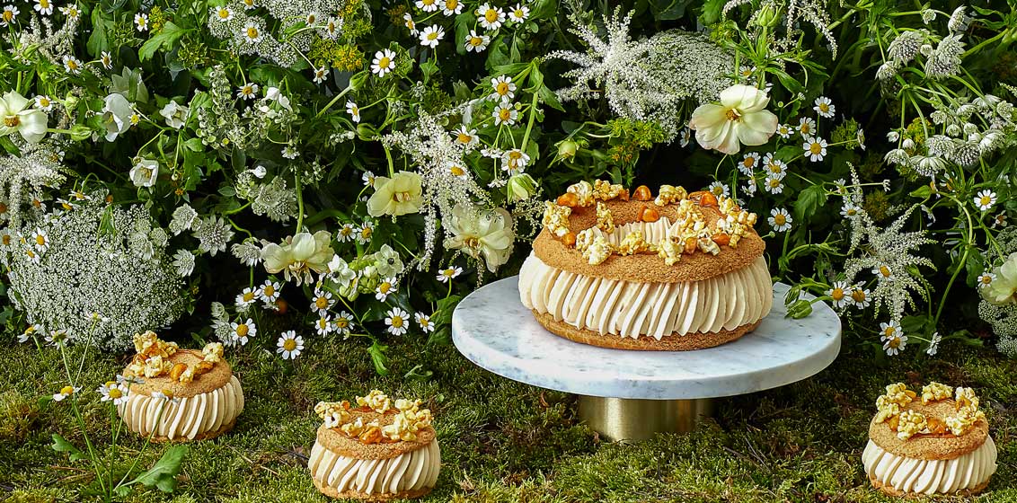 The Dorchesters Cake and Flowers
